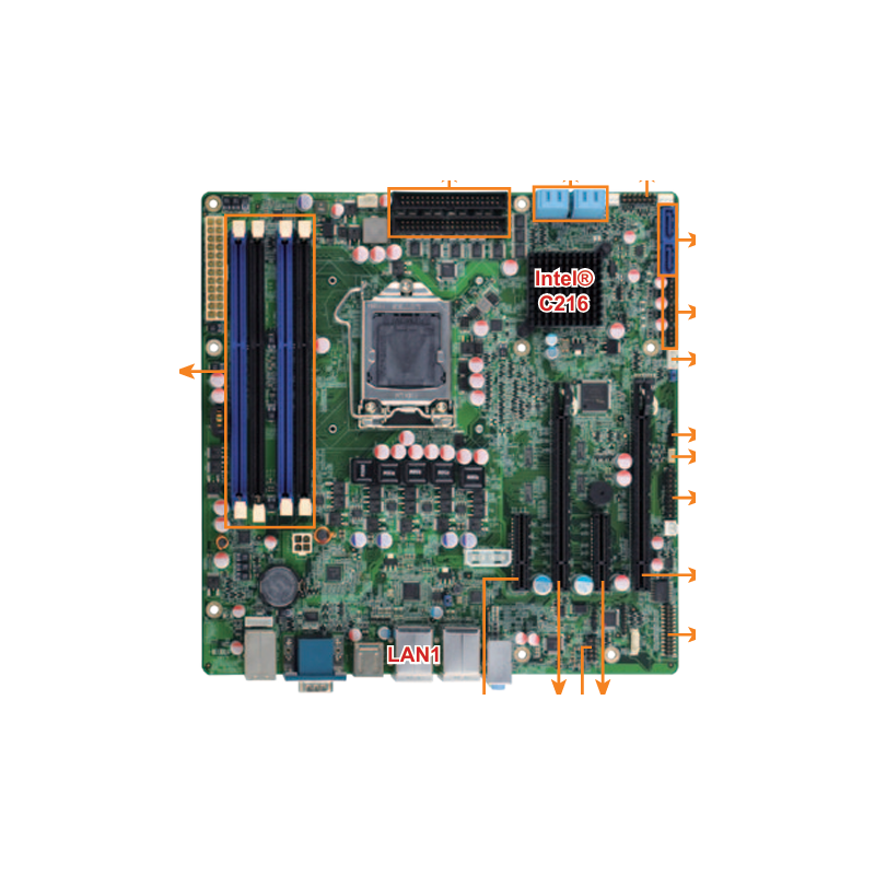 iEi IMB-C2160-R10 microATX motherboard | Embedded CPU Boards