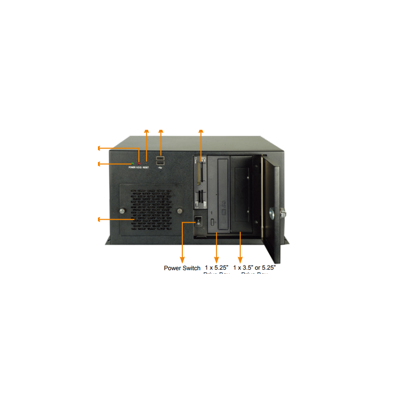 PAC-700G - IEi PAC-700G Half-size Compact Chassis