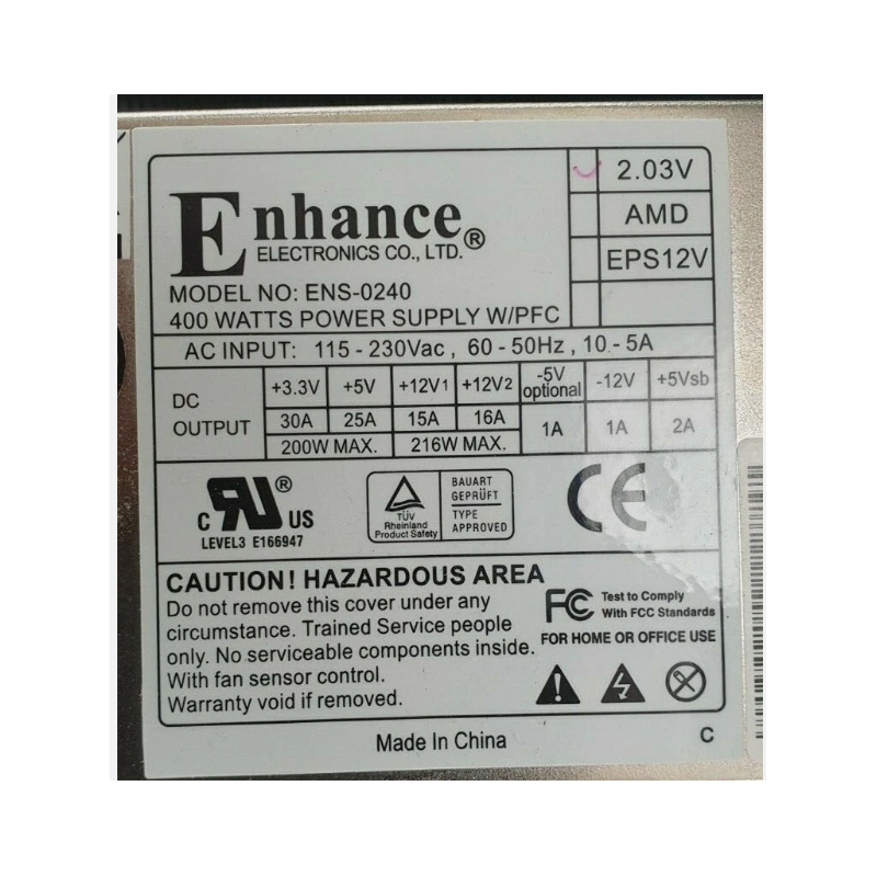 ENS-0240 Power Supply | 400 Watts