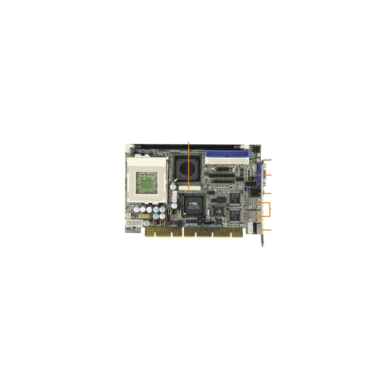 iEi JUKI-6755E-RS-R20 PCISA Embedded CPU Boards