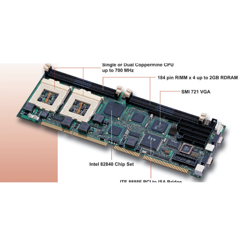 Peak6422V - Nexcom Peak6422V Full Size PICMG 1.0 Embedded CPU Board...
