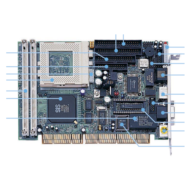 HS-5210 -  Borser HS-5210 Half Size Embedded CPU Board | w/PISA Bus-Embedded CPU Boards-Embedded CPU Boards