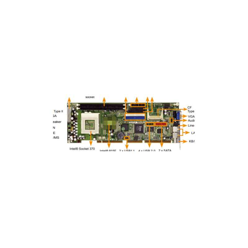 ROCKY-3786EVGU2-RS-R41 Full Sized PICMG 1.0 CPU Board