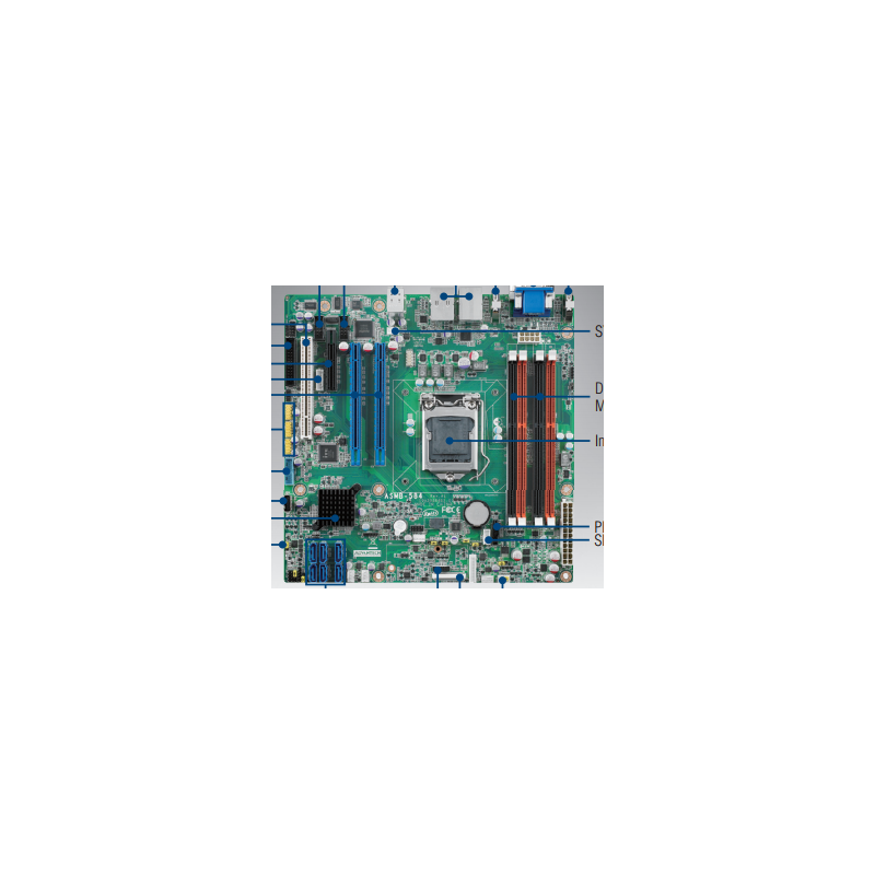 ASMB-584 - Advantech ASMB-584 Micro ATX Server Motherboard | Embedd...