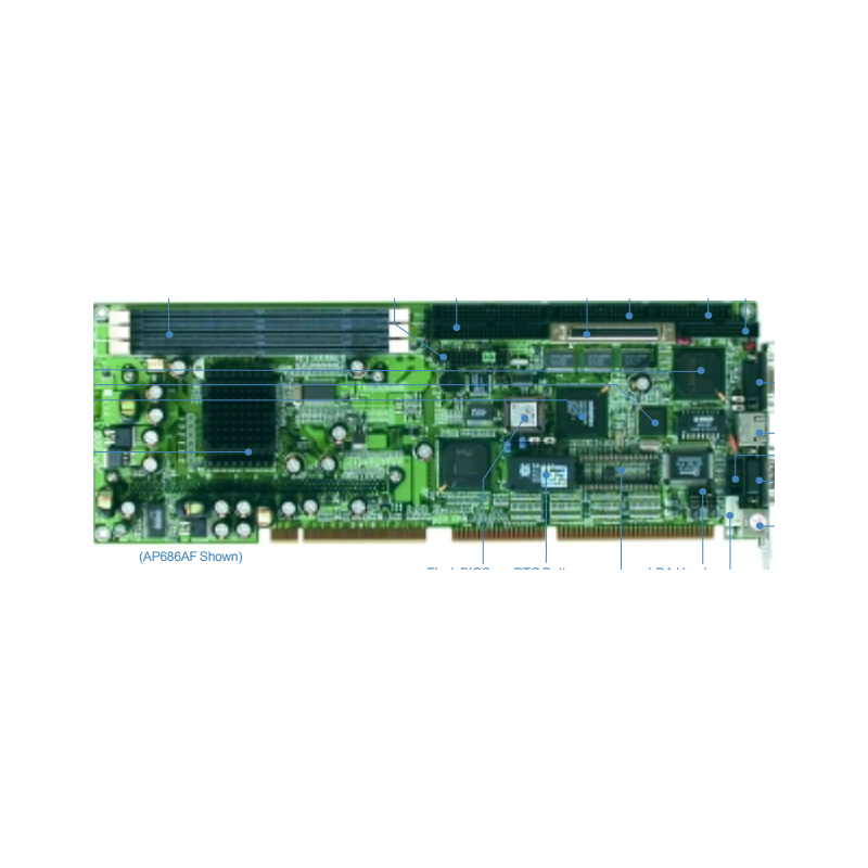 AP-686 Full Size PICMG 1.0 Embedded CPU Board