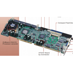 PEAK639VL2 - Necom PEAK639VL2 Full-size PICMG 1.0 Embedded CPU Boar...